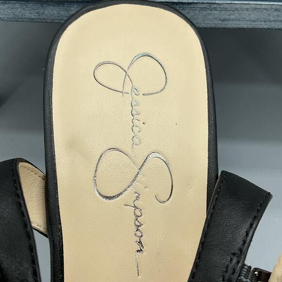 NEW Jessica Simpson Women’s Timia Woven Slingback Platform Sandals Black Size 9M - Picture 6 of 10